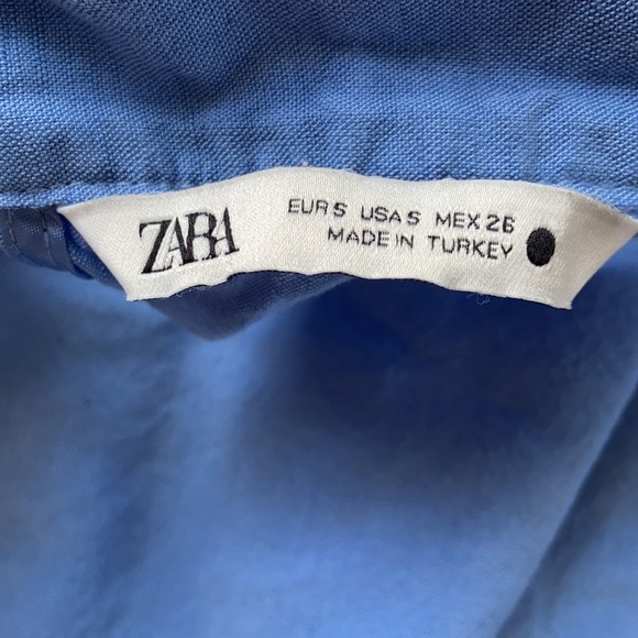 ZARA Halter Neck Sleeveless Linen Midi Bow Dress - Picture 9 of 9